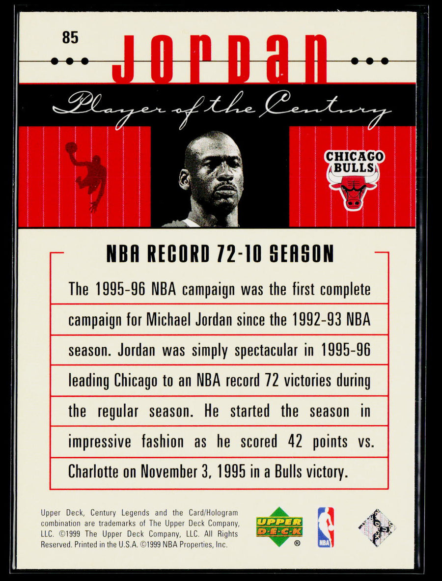 1998-99 Upper Deck Century Legends #85 Michael Jordan