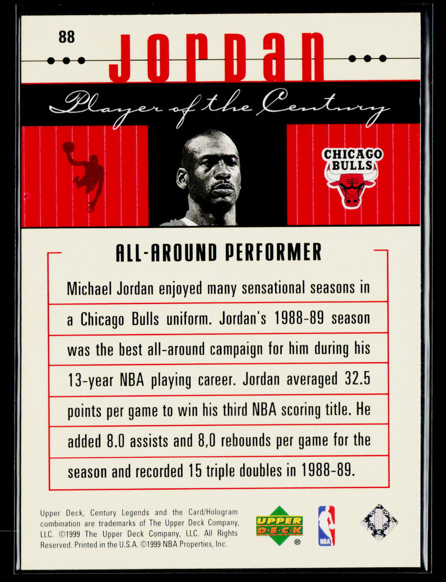 1998-99 Upper Deck Century Legends #88 Michael Jordan