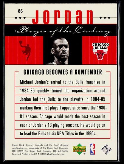 1998-99 Upper Deck Century Legends #86 Michael Jordan