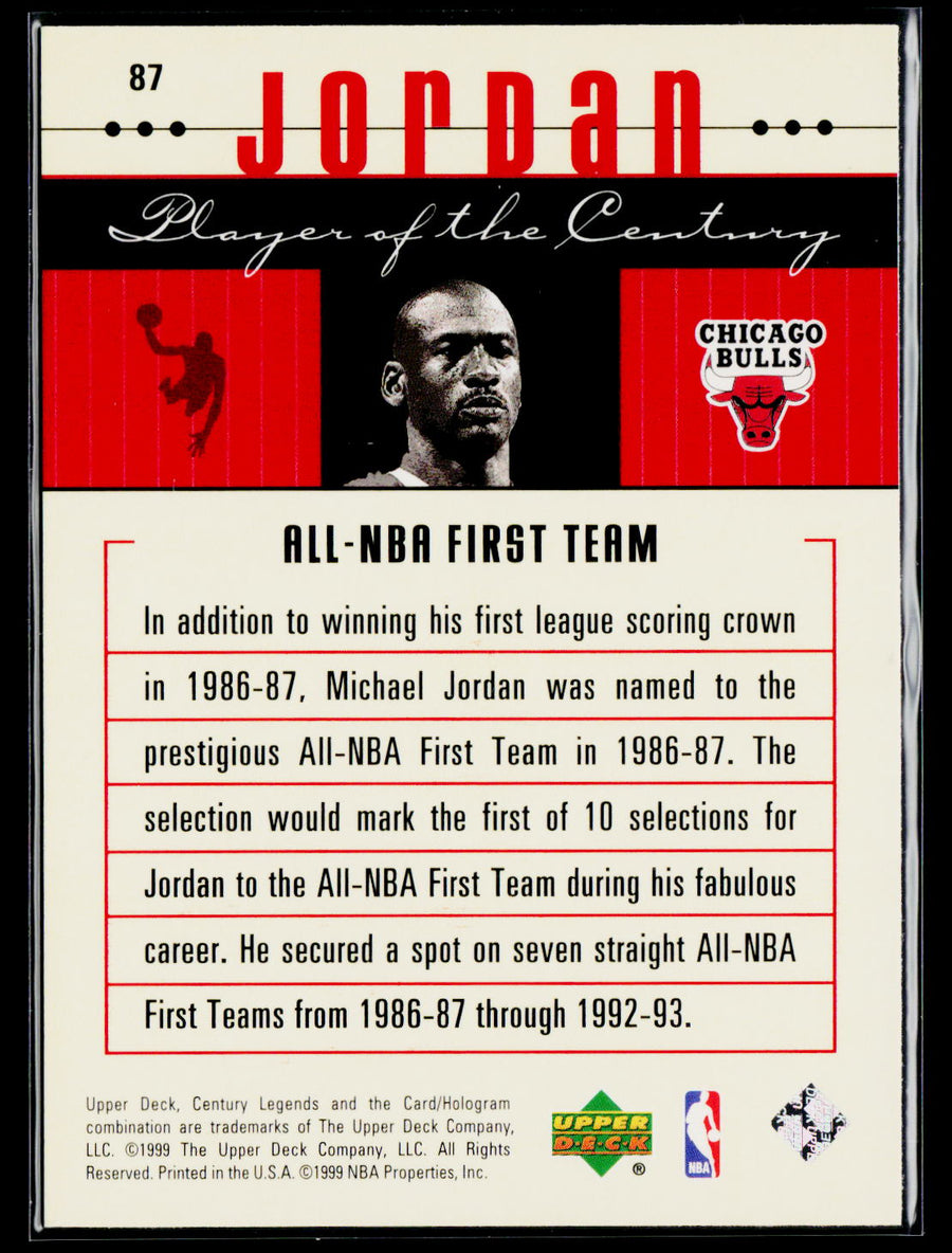 1998-99 Upper Deck Century Legends #87 Michael Jordan