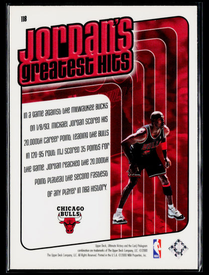 1999-00 Upper Deck Ultimate Victory #118 Michael Jordan