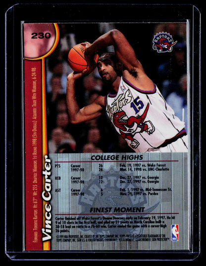 1998-99 Finest #230 Vince Carter