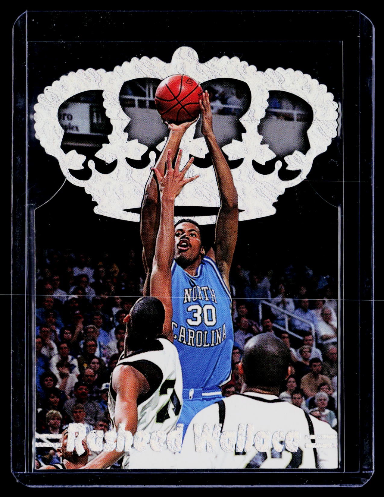 1995 Pacific Prisms #P-5 Rasheed Wallace Platinum Crown Die Cuts