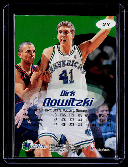 1999-00 SkyBox Apex #94 Dirk Nowitzki