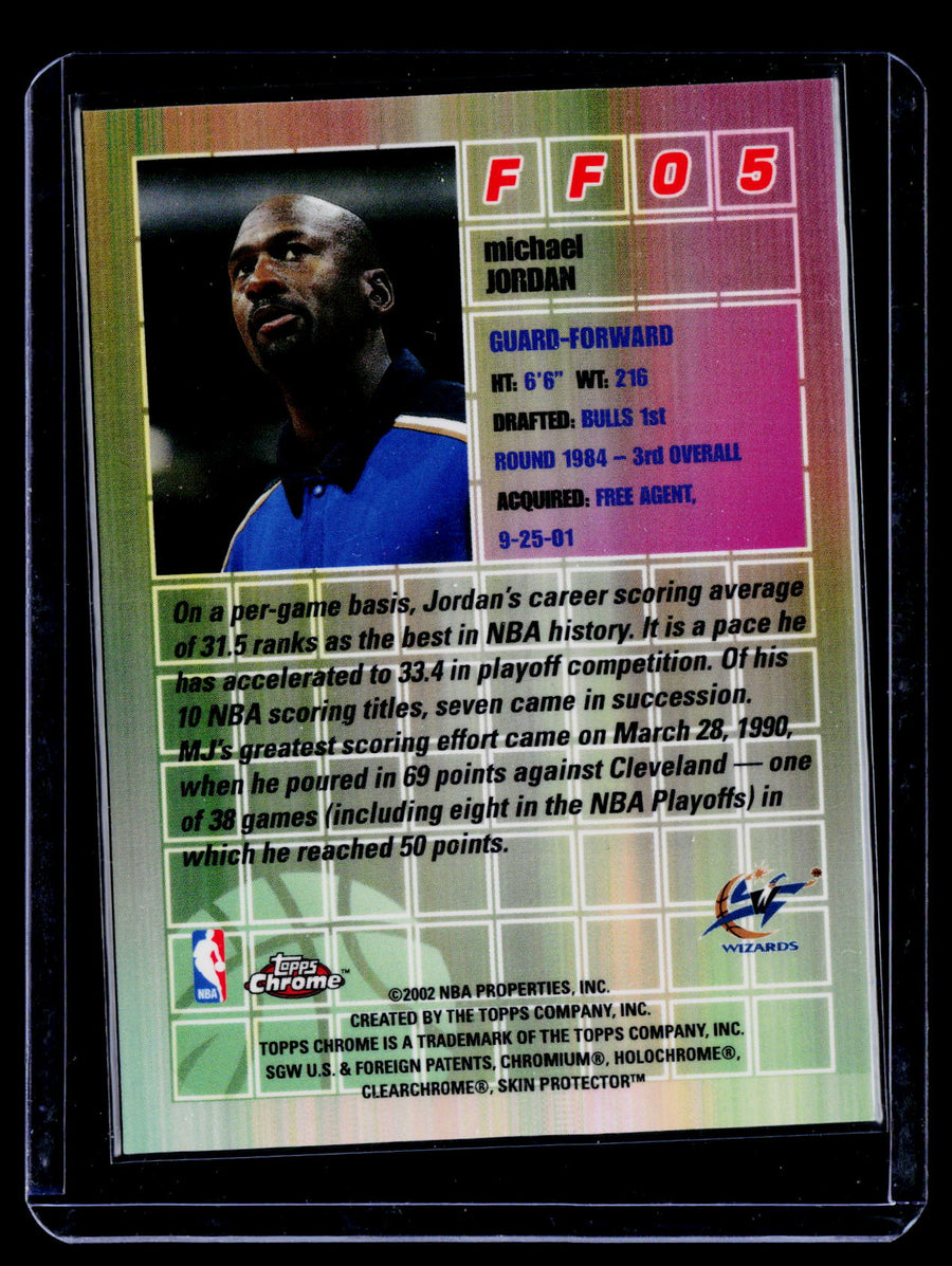 2001-02 Topps Chrome #FF05 Michael Jordan Fast and Furious