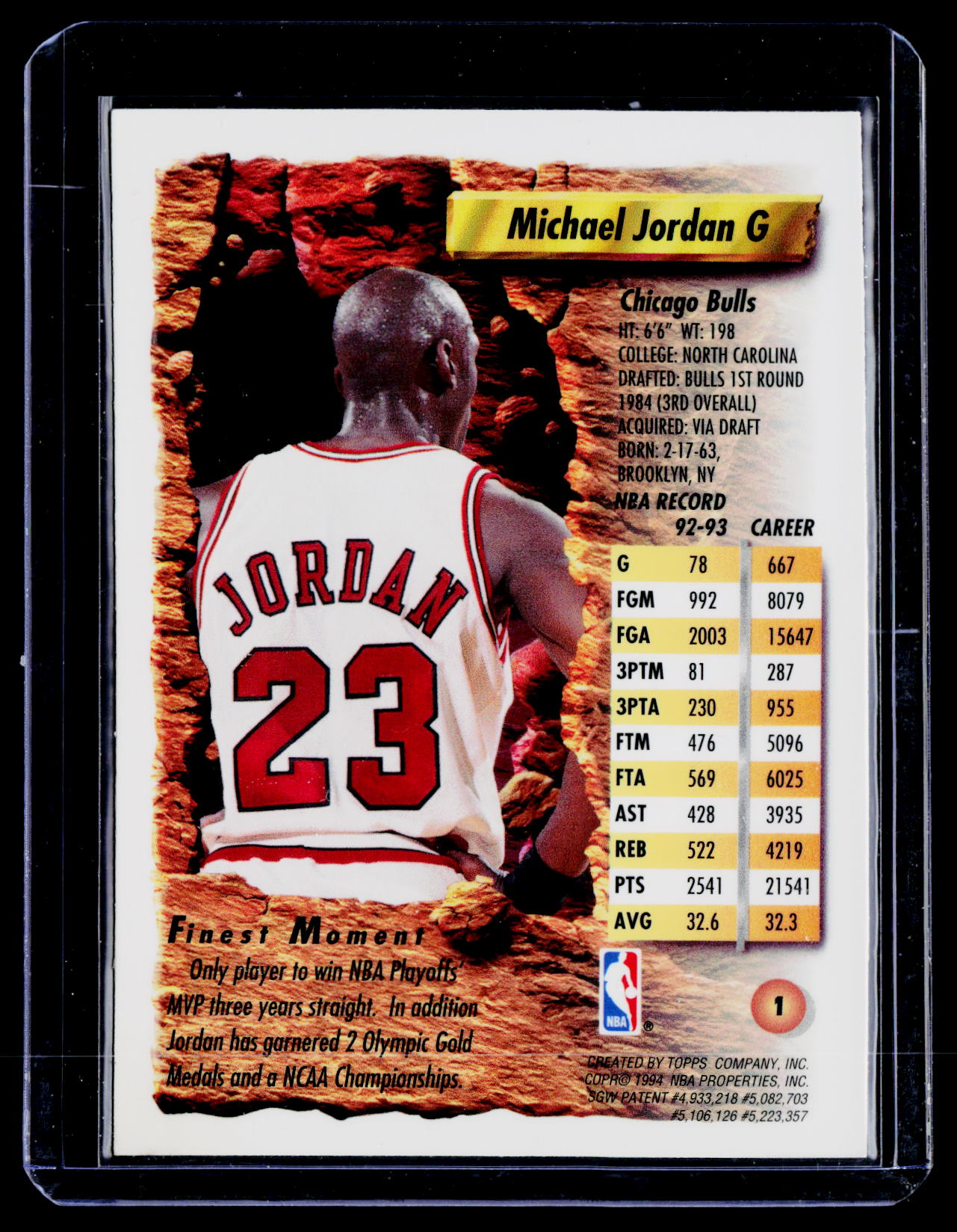 1993-94 Finest #1 Michael Jordan