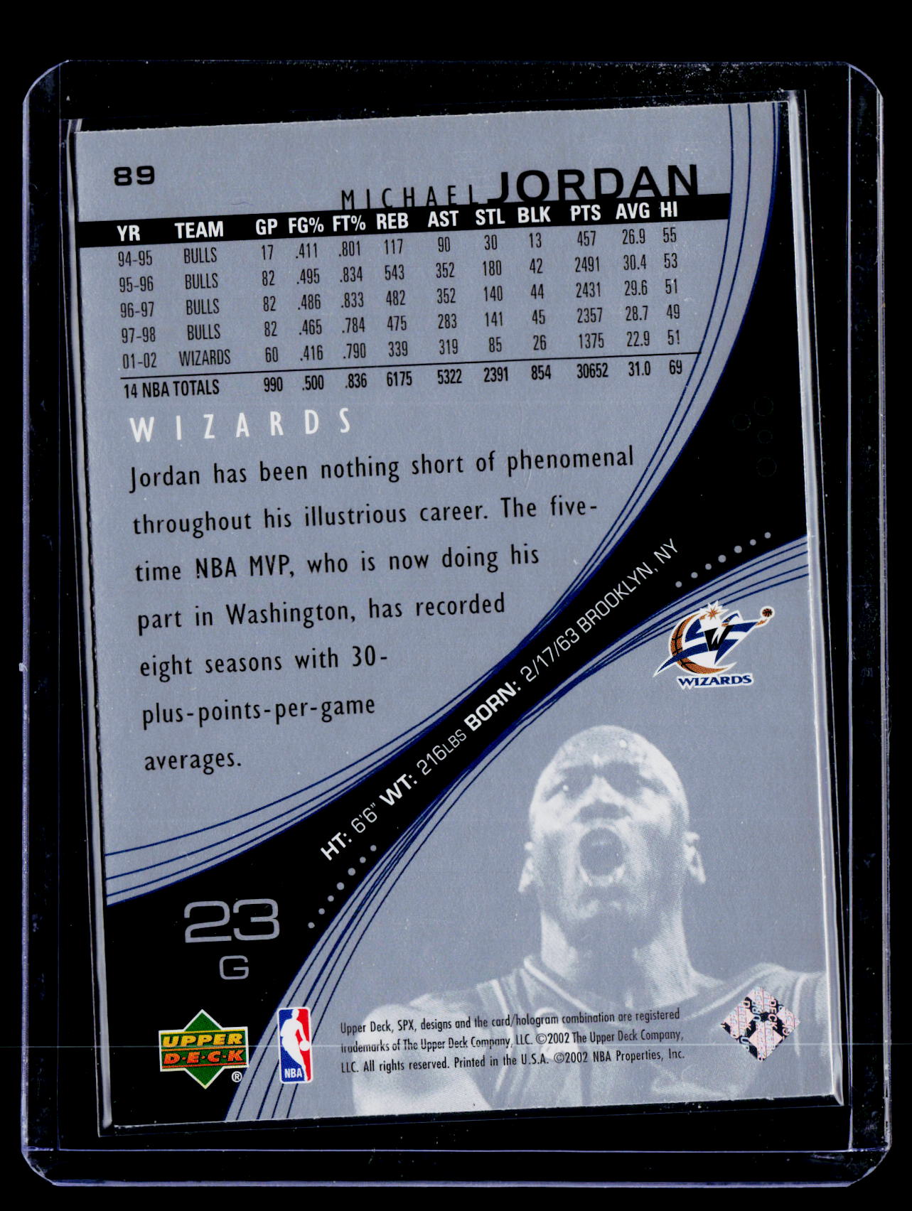 2002-03 SPx #89 Michael Jordan