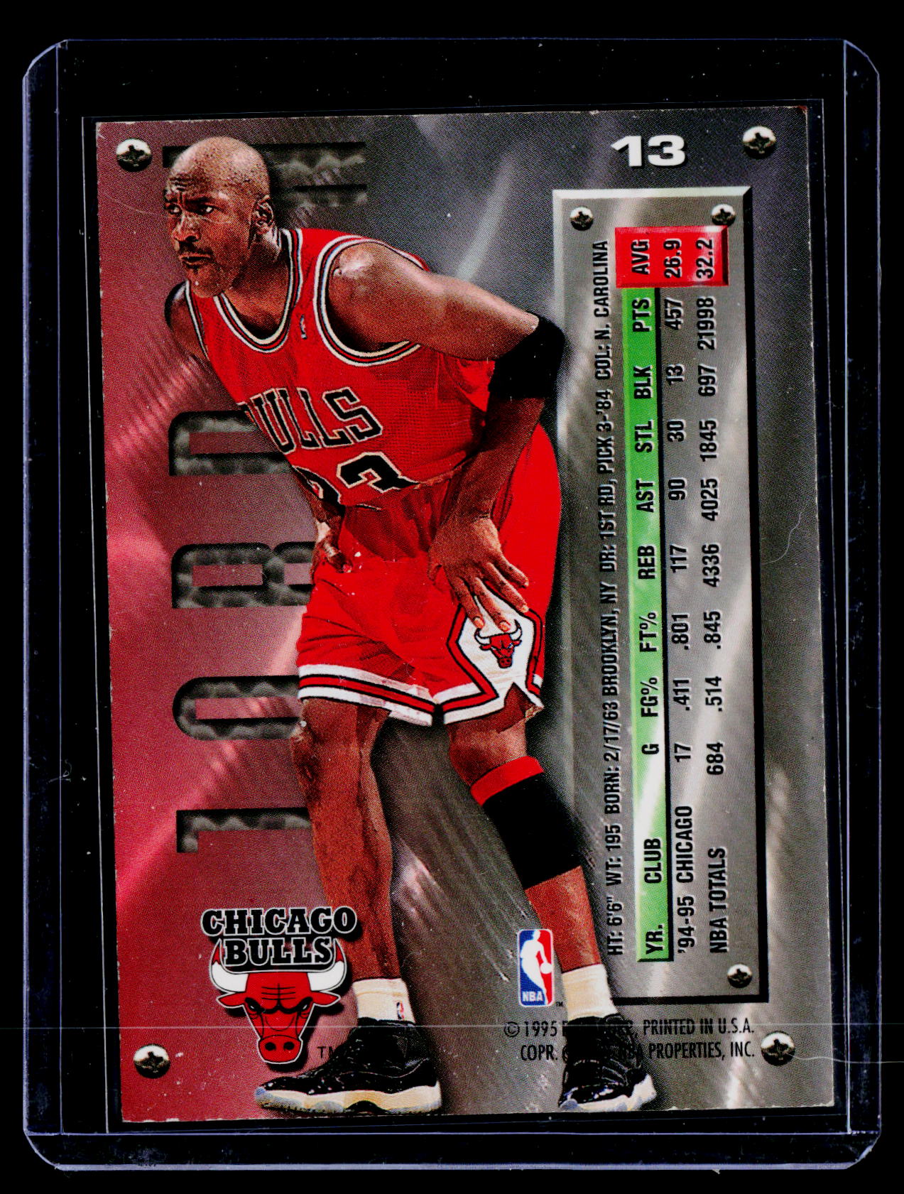 1995-96 Metal #13 Michael Jordan