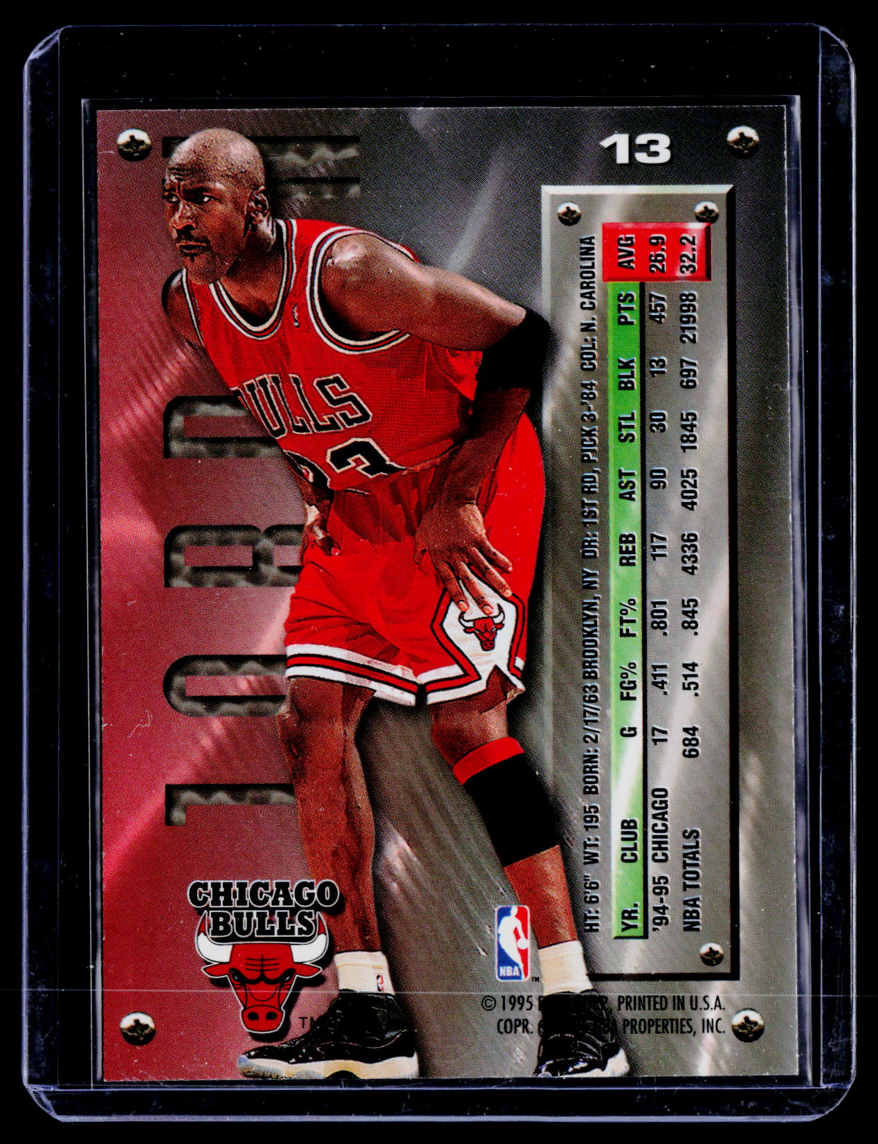 1995-96 Metal #13 Michael Jordan