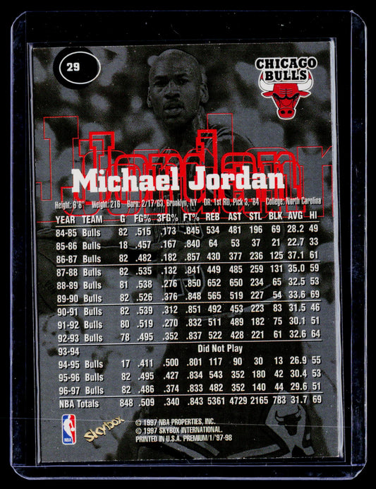 1997-98 SkyBox Premium #29 Michael Jordan