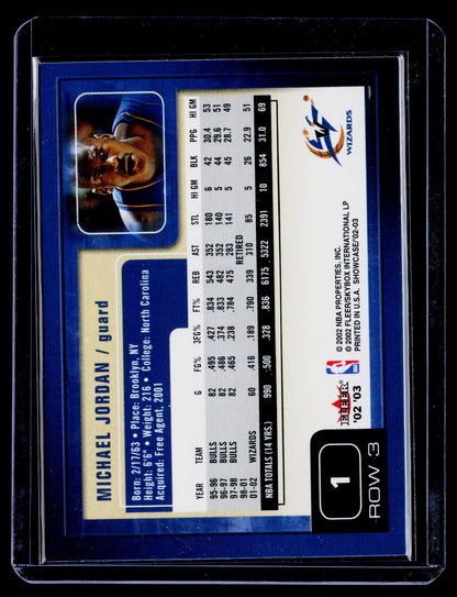 2002-03 Fleer Showcase #1 Michael Jordan