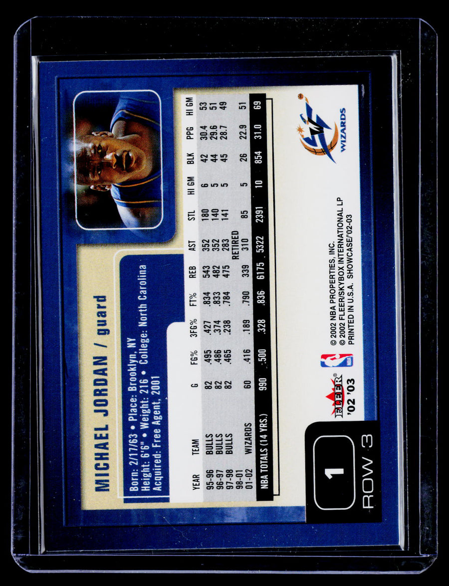 2002-03 Fleer Showcase #1 Michael Jordan