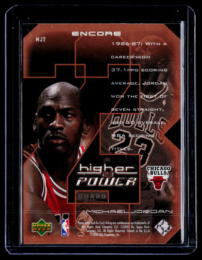 1999-00 Upper Deck Encore #MJ2 Michael Jordan MJ - A Higher Power