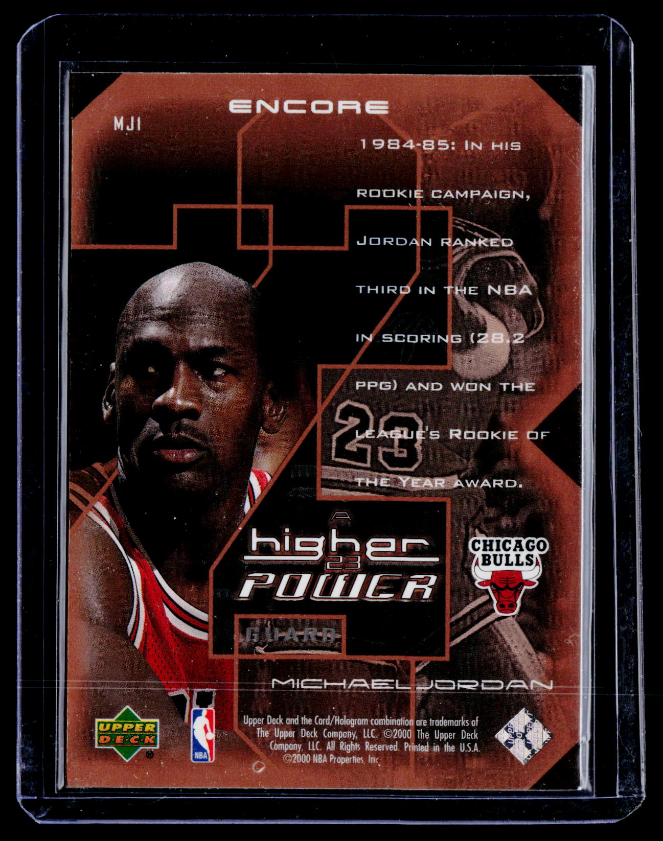 1999-00 Upper Deck Encore #MJ1 Michael Jordan MJ - A Higher Power