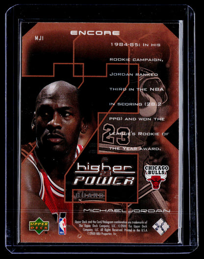 1999-00 Upper Deck Encore #MJ1 Michael Jordan MJ - A Higher Power