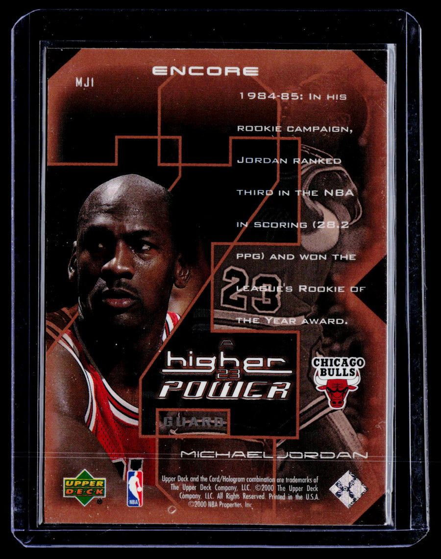 1999-00 Upper Deck Encore #MJ1 Michael Jordan MJ - A Higher Power