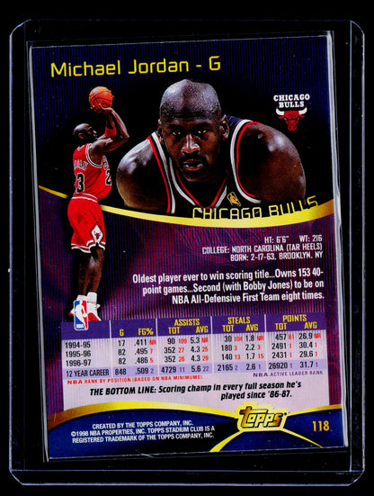 1997-98 Stadium Club #118 Michael Jordan