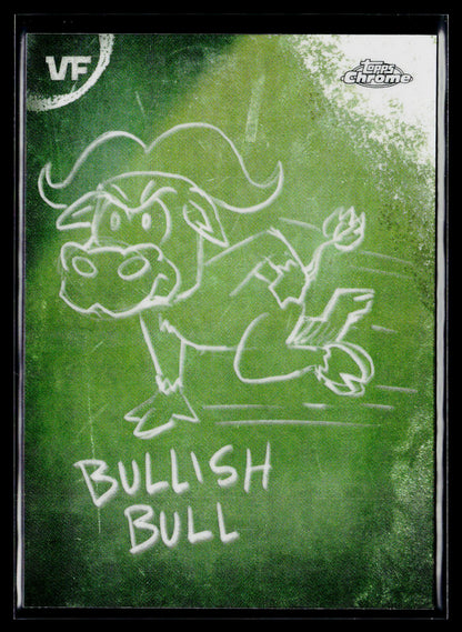2026 Topps Chrome VeeFriends #C-6 Bullish Bull Chalkboard SuperFractor