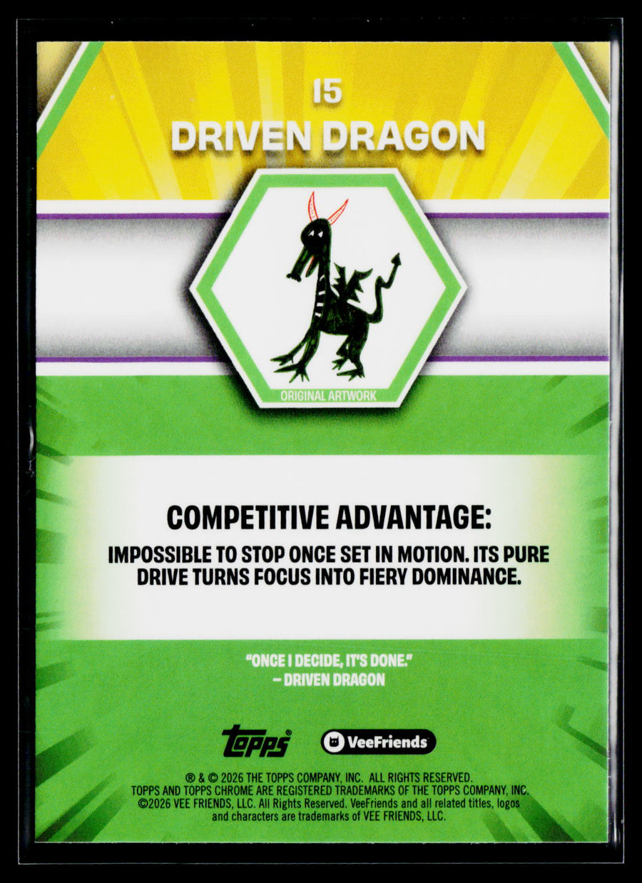 2026 Topps Chrome VeeFriends #15 Driven Dragon