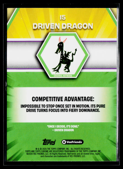 2026 Topps Chrome VeeFriends #15 Driven Dragon