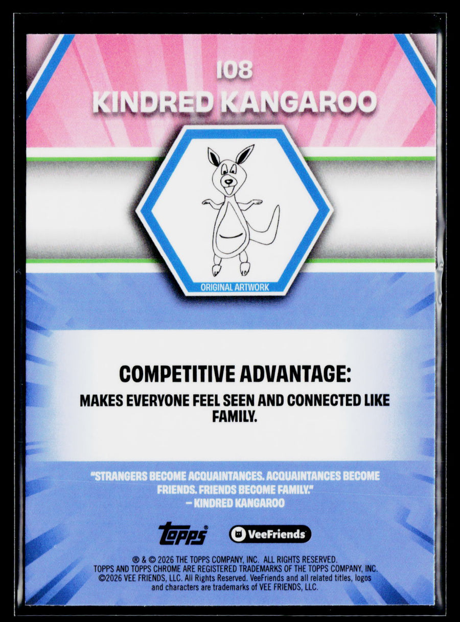 2026 Topps Chrome VeeFriends #108 Kindred Kangaroo
