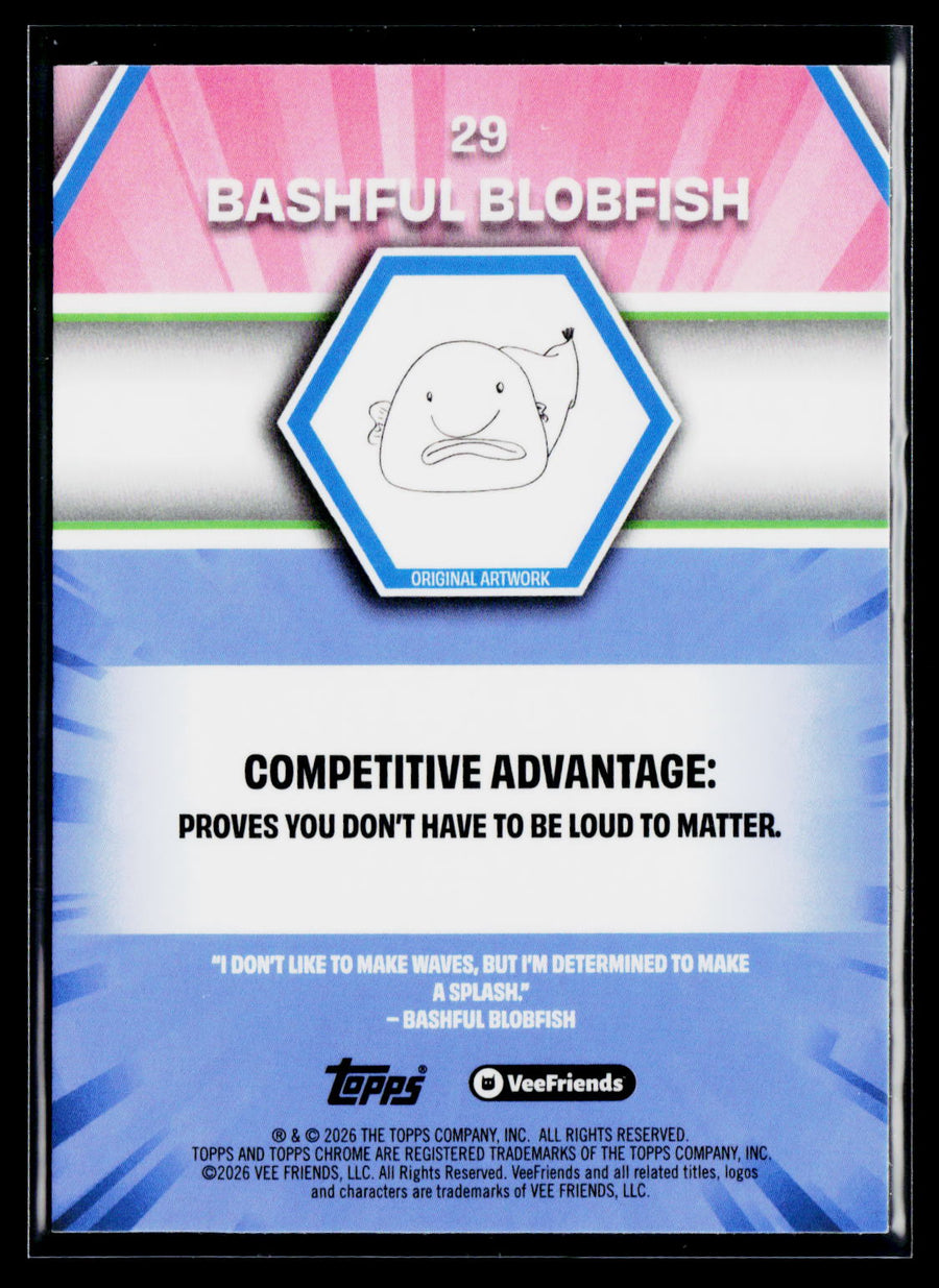 2026 Topps Chrome VeeFriends #29 Bashful Blobfish