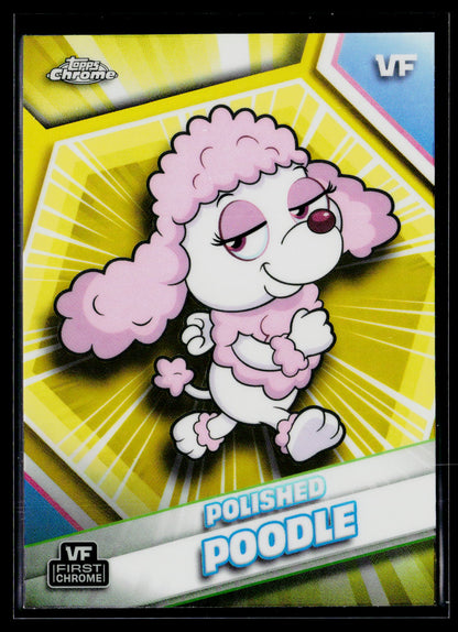 2026 Topps Chrome VeeFriends #138 Polished Poodle Yellow Refractor