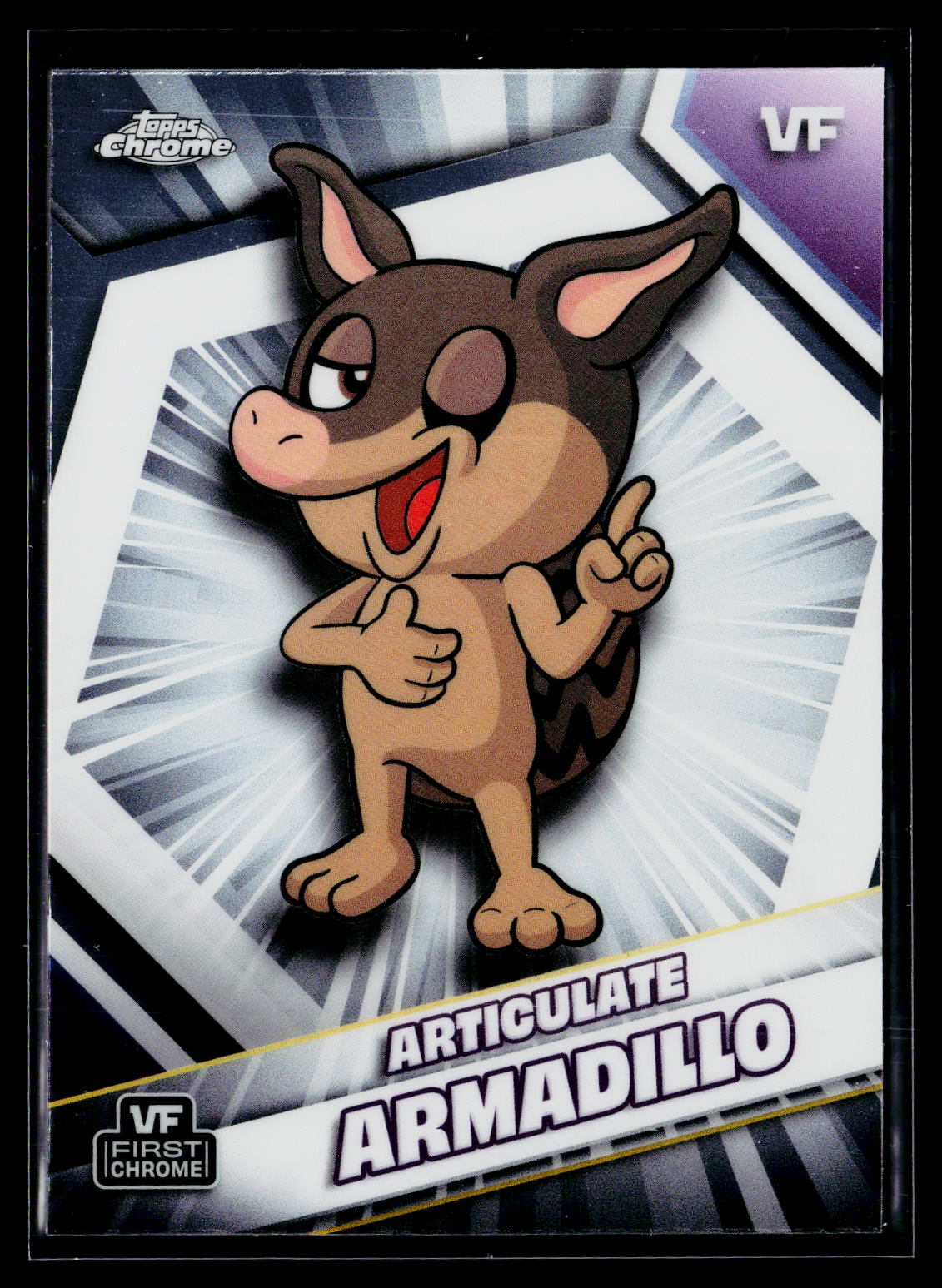 2026 Topps Chrome VeeFriends #22 Articulate Armadillo