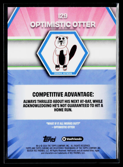 2026 Topps Chrome VeeFriends #129 Optimistic Otter