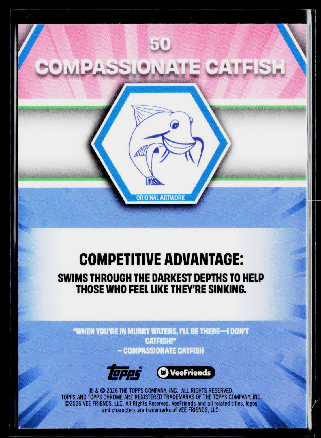 2026 Topps Chrome VeeFriends #50 Compassionate Catfish