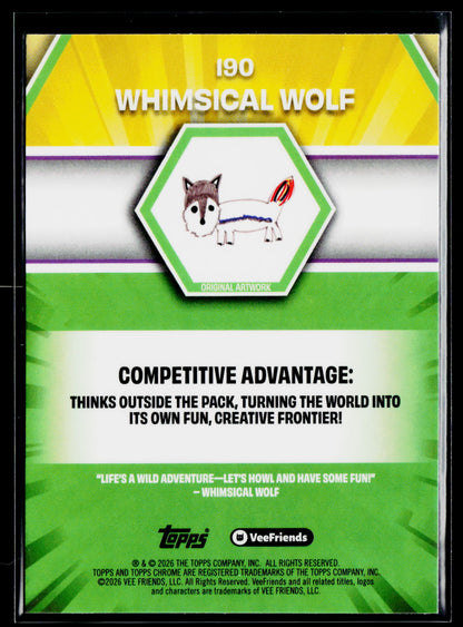 2026 Topps Chrome VeeFriends #190 Whimsical Wolf