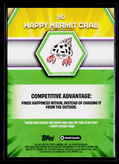2026 Topps Chrome VeeFriends #90 Happy Hermit Crab