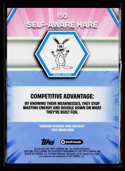 2026 Topps Chrome VeeFriends #150 Self-Aware Hare