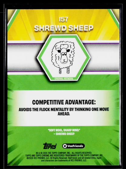 2026 Topps Chrome VeeFriends #157 Shrewd Sheep