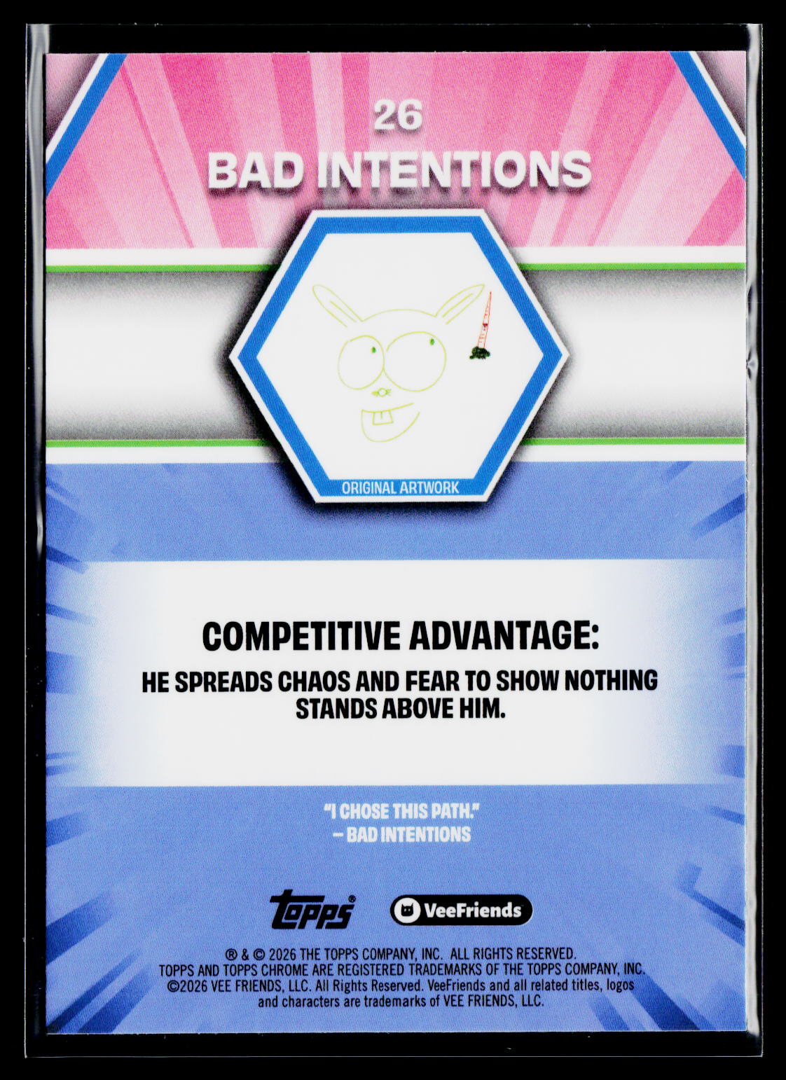 2026 Topps Chrome VeeFriends #26 Bad Intentions