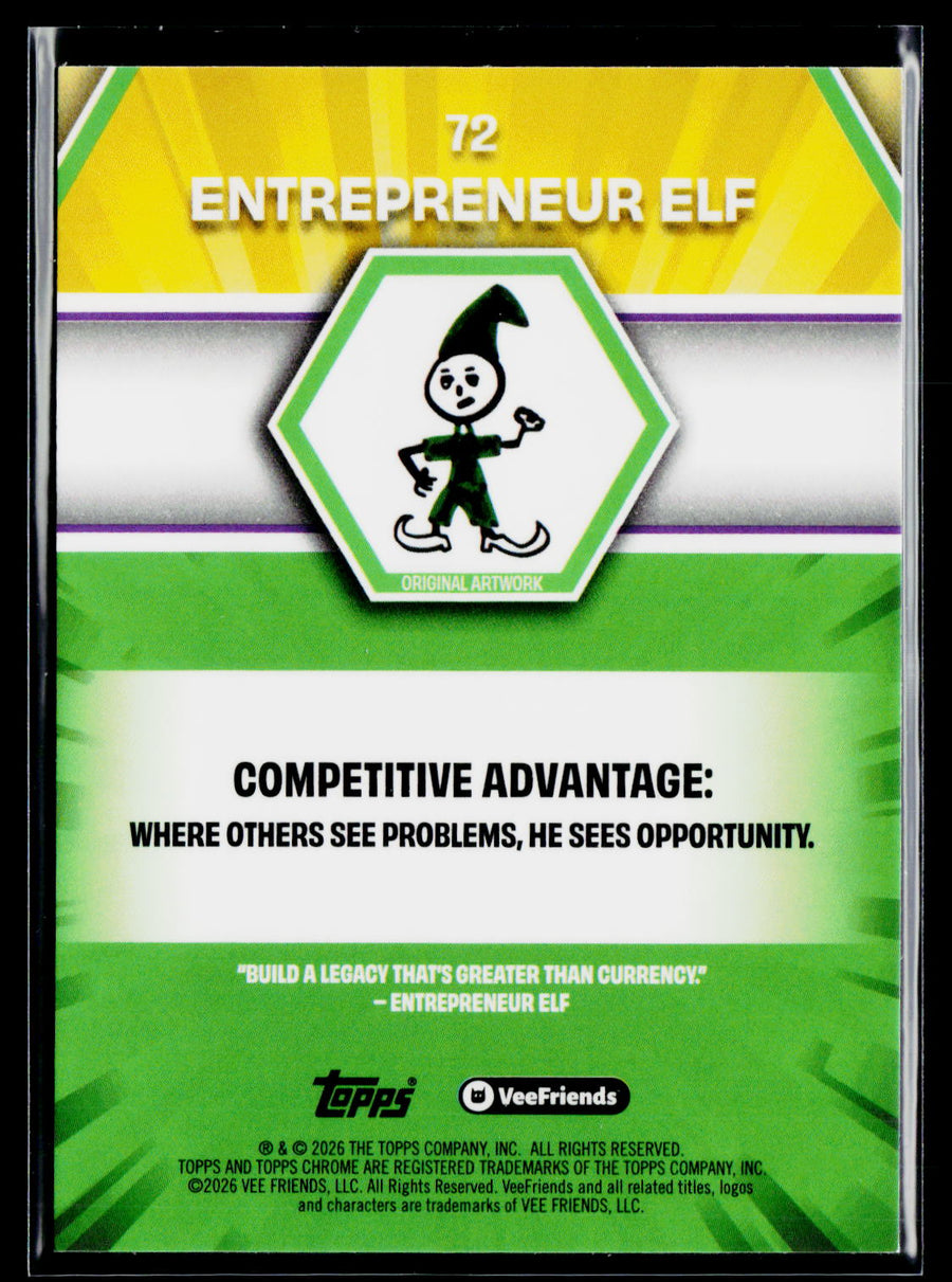 2026 Topps Chrome VeeFriends #72 Entrepreneur Elf