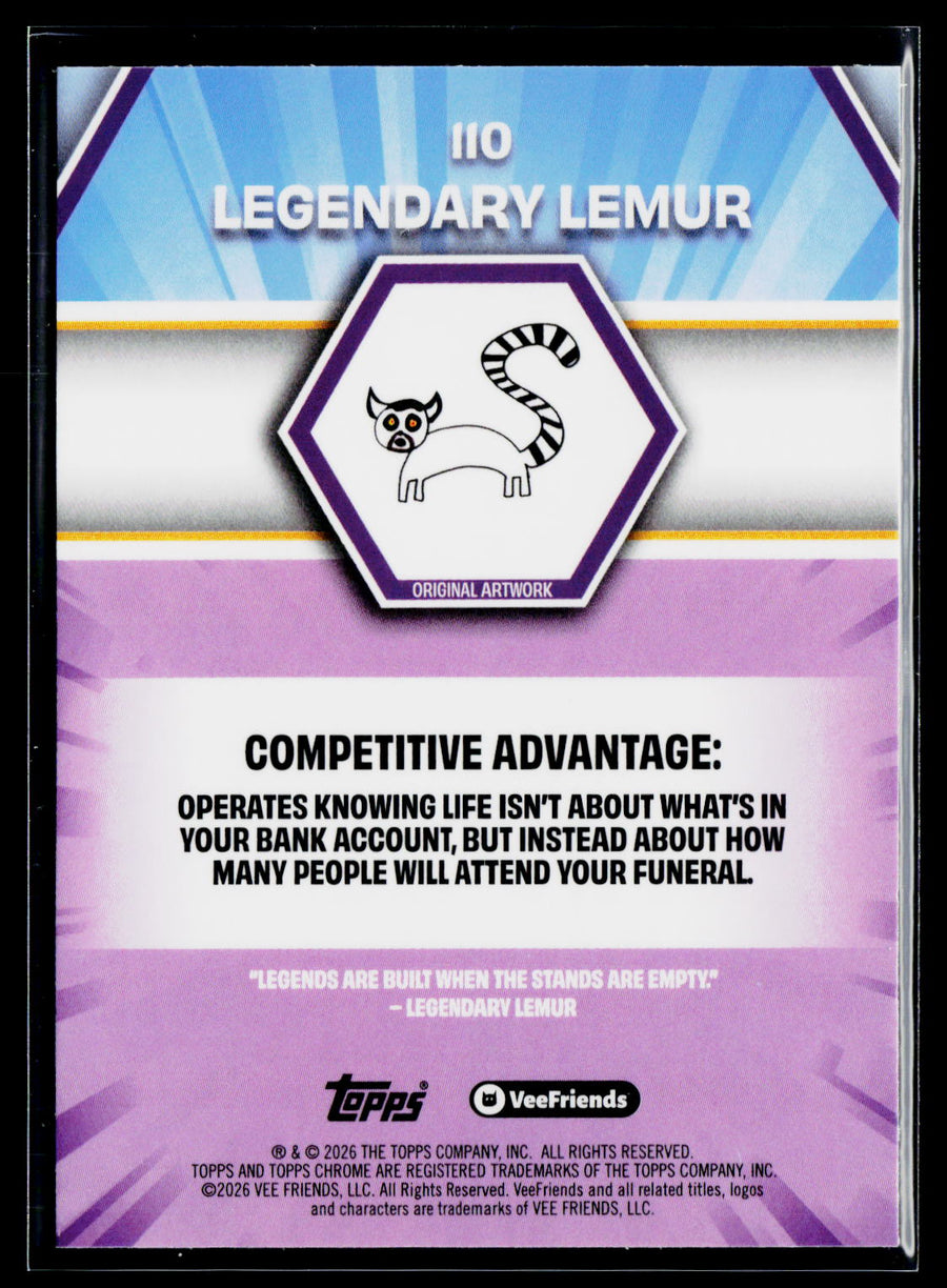 2026 Topps Chrome VeeFriends #110 Legendary Lemur