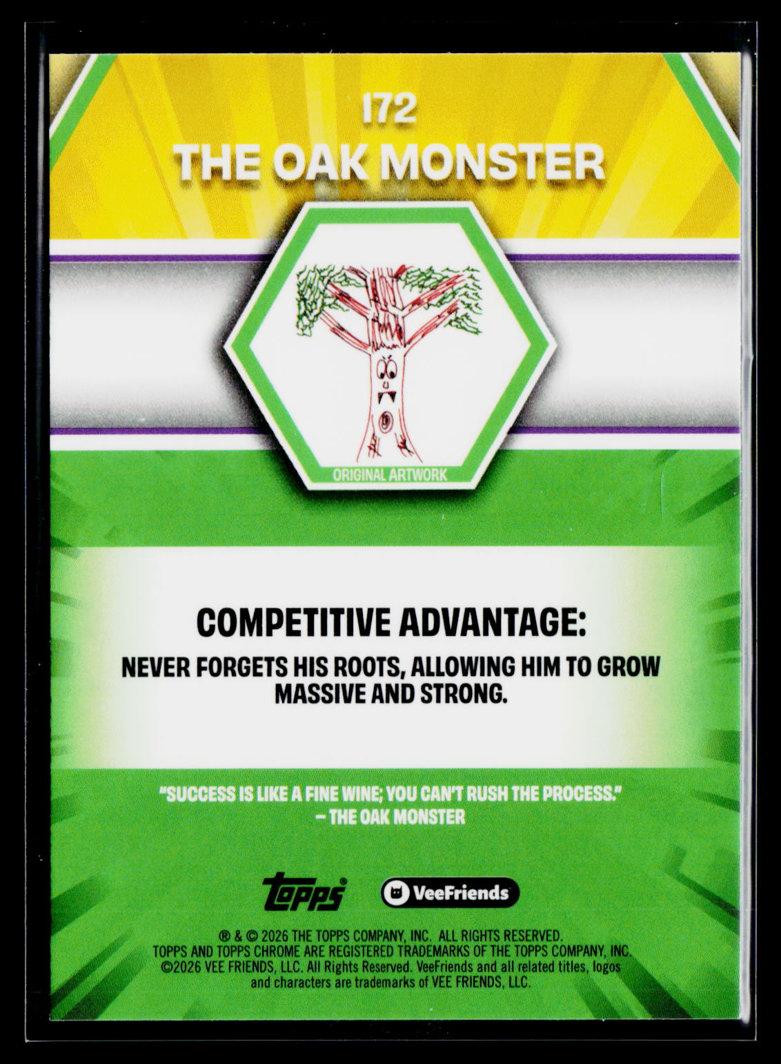 2026 Topps Chrome VeeFriends #172 The Oak Monster