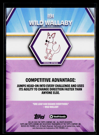 2026 Topps Chrome VeeFriends #191 Wild Wallaby
