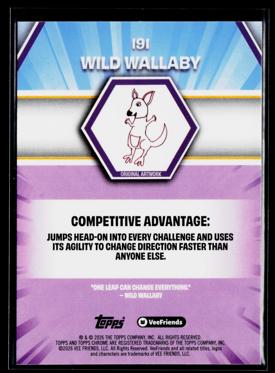 2026 Topps Chrome VeeFriends #191 Wild Wallaby
