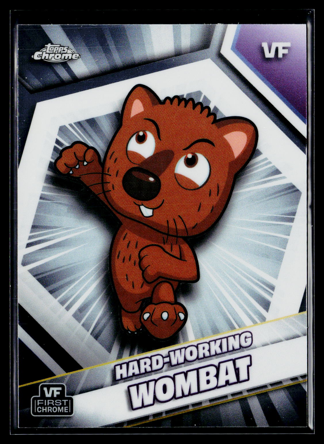 2026 Topps Chrome VeeFriends #91 Hard-Working Wombat