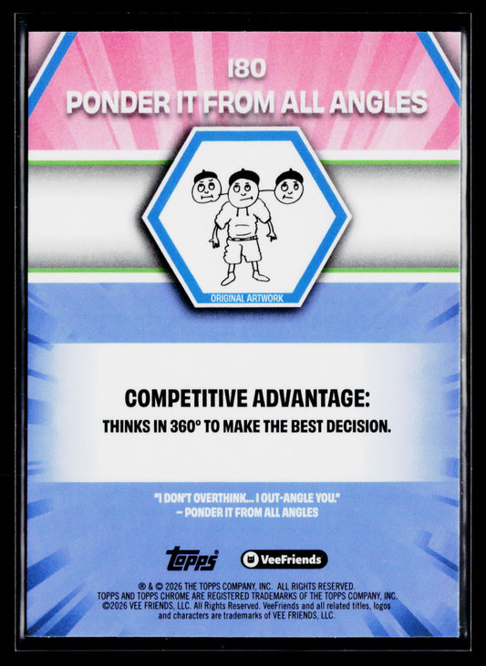 2026 Topps Chrome VeeFriends #180 Ponder It From All Angles