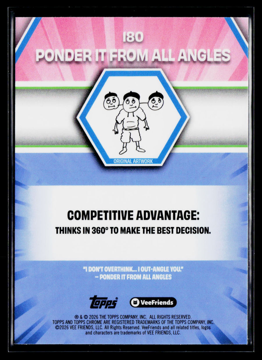 2026 Topps Chrome VeeFriends #180 Ponder It From All Angles
