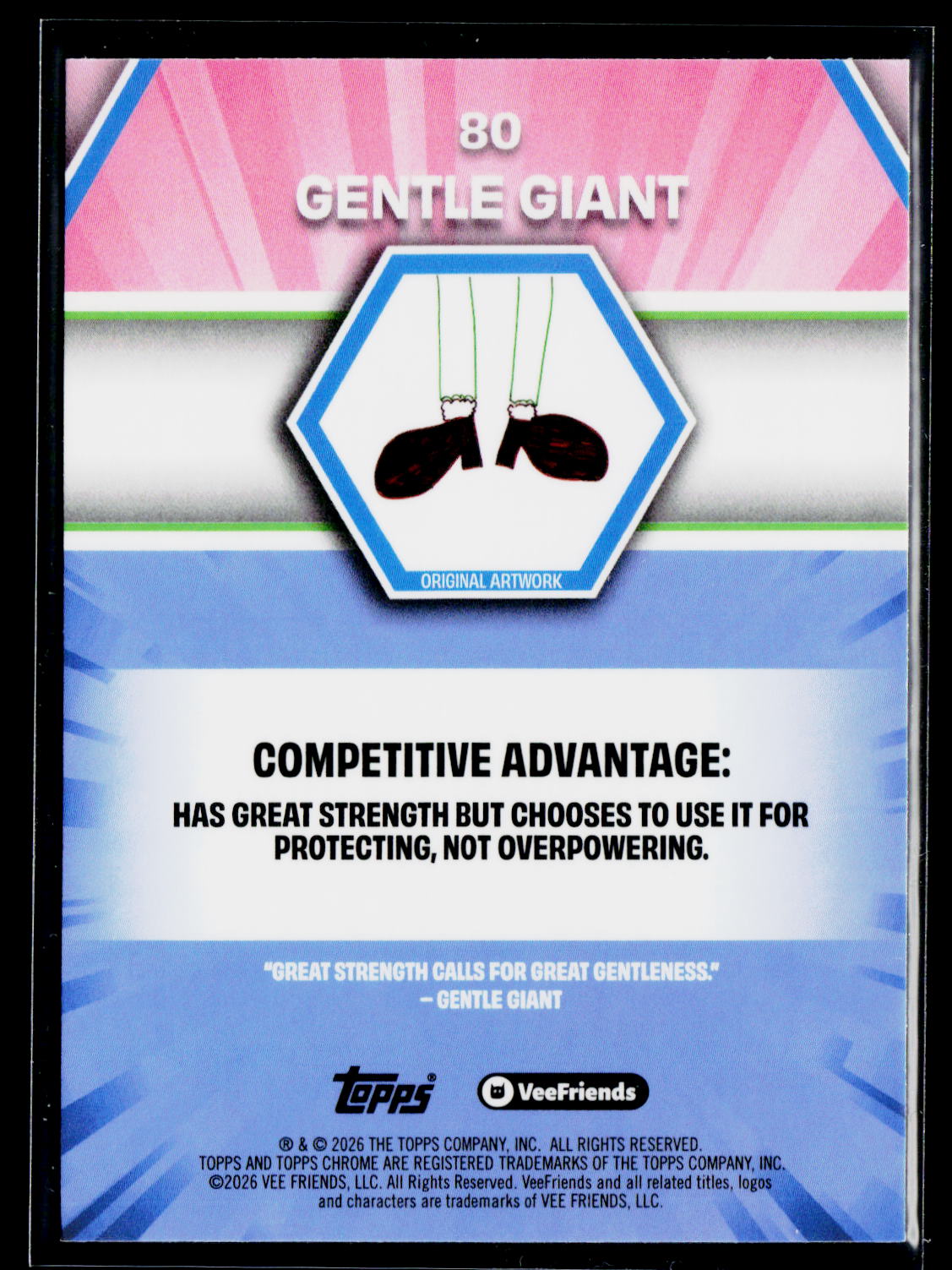 2026 Topps Chrome VeeFriends #80 Gentle Giant