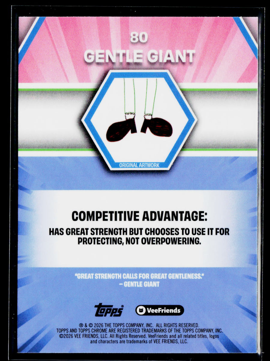 2026 Topps Chrome VeeFriends #80 Gentle Giant
