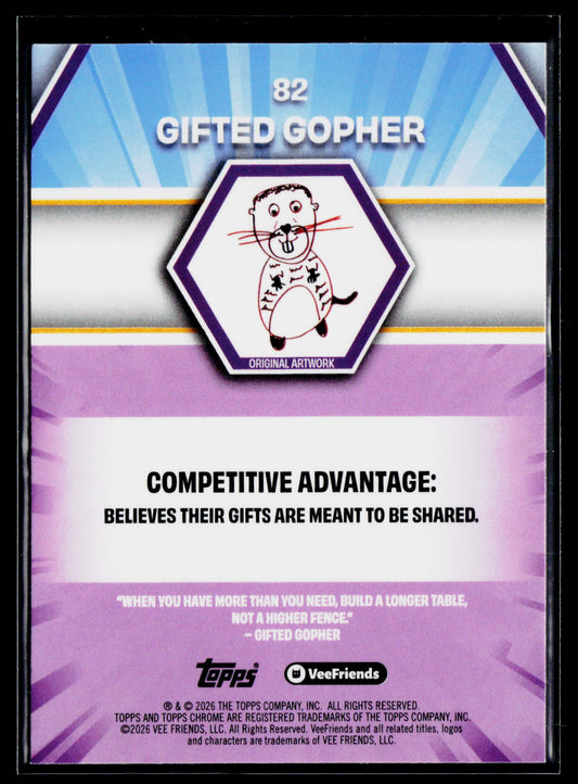 2026 Topps Chrome VeeFriends #82 Gifted Gopher