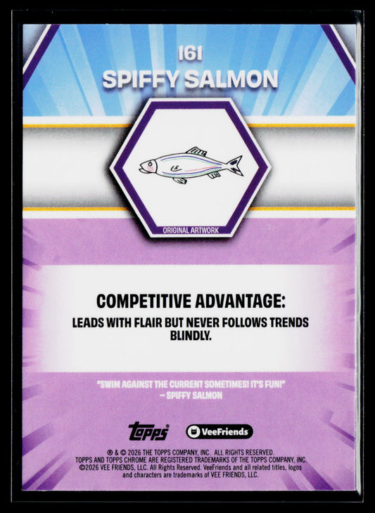 2026 Topps Chrome VeeFriends #161 Spiffy Salmon