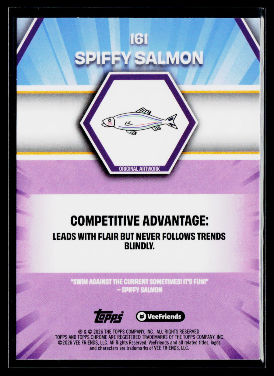 2026 Topps Chrome VeeFriends #161 Spiffy Salmon