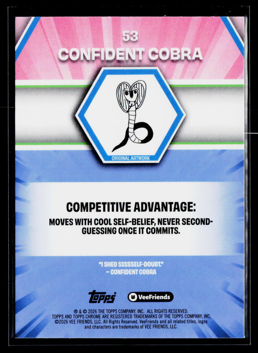 2026 Topps Chrome VeeFriends #53 Confident Cobra
