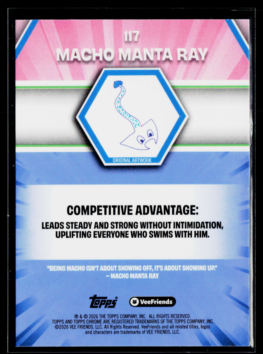 2026 Topps Chrome VeeFriends #117 Macho Manta Ray